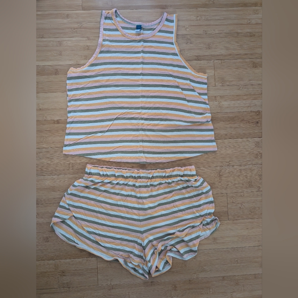 Striped Old Navy Pajama / Loungewear Set